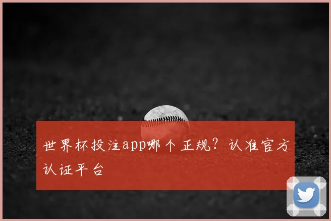 世界杯投注app哪个正规？认准官方认证平台